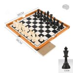 Échecs en bois, jeu de réflexion et stratégie