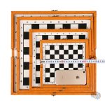 Jeu d'échecs en bois, facile à transporter