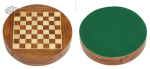 Plateau d'échecs rond avec design unique