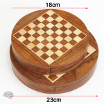 Jeu d'Échecs décoratif avec plateau circulaire