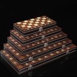 Échecs, Dames et Backgammon en bois magnétique