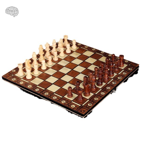 Backgammon en bois magnétique pour tous