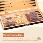 Échecs et Dames, jeu magnétique multifonction