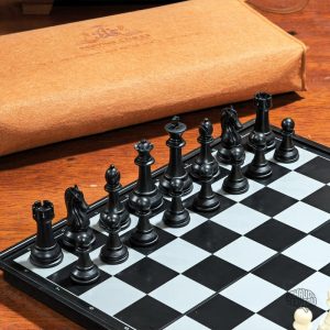 Pochette pratique pour un jeu d'échecs nomade