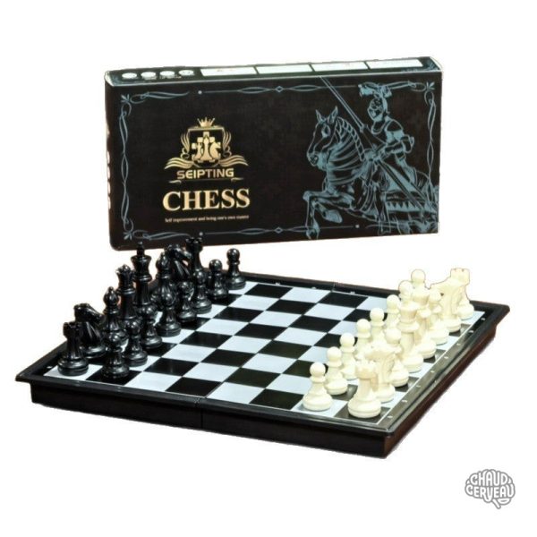 Jeu d'échecs léger avec pochette en feutrine