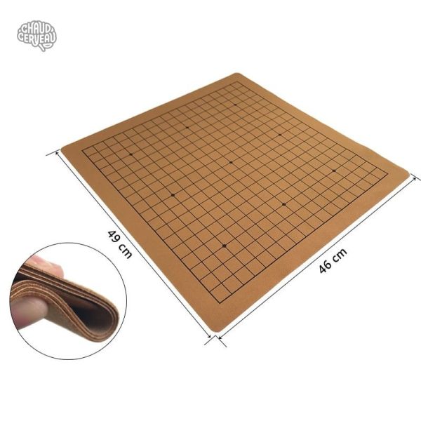 Plateau de Go en daim 19x19 pour parties stratégiques