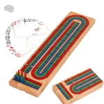 Cribbage - Jeu de stratégie en bois pliable pour soirées