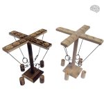 Casse-tête en bois - Jeu de l'Anneau pour 4 participants