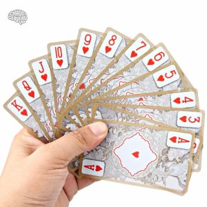 Jeu de cartes étanche et semi-transparente