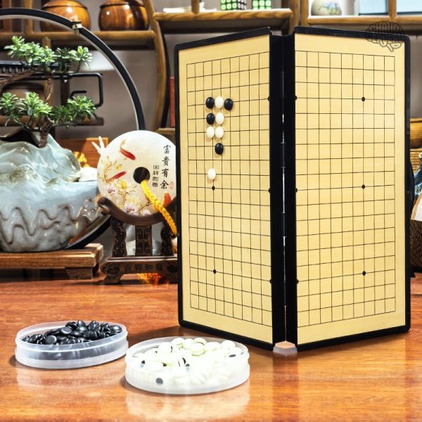 Jeu de Go en feutrine, parfait pour les déplacements