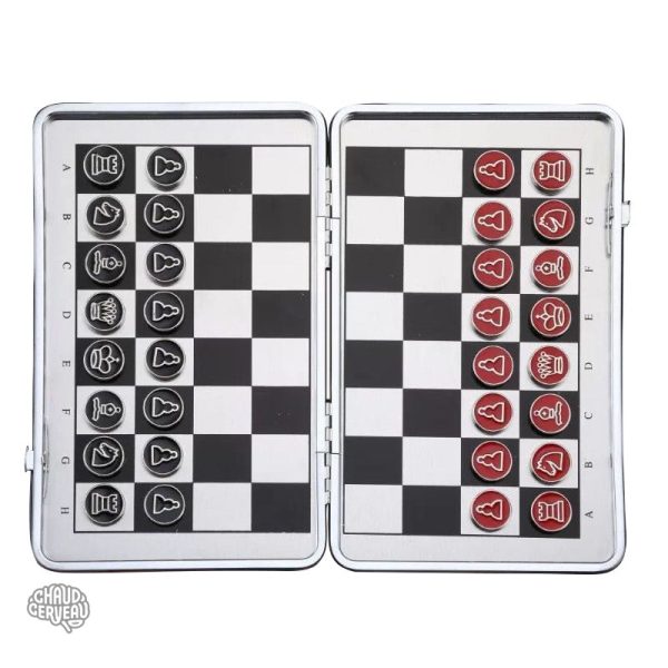 Set d'échecs de voyage facile à transporter