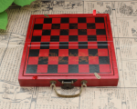 Jeu d'échecs en bois design élégant
