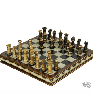 Jeu d'échecs en marbre élégant et raffiné