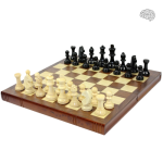 Jeu d'échecs pliable avec plateau compact et pièces incluses