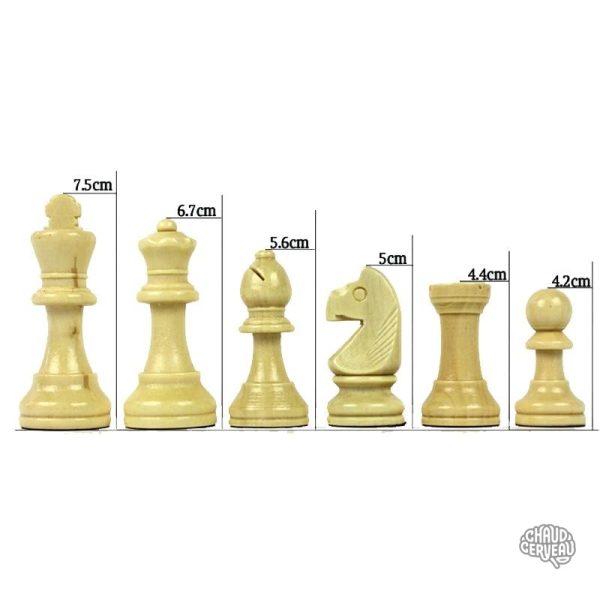 Jeu d'échecs pratique, parfait pour les parties en extérieur