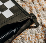 Tapis de jeu en velours pour échecs et dames