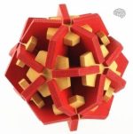 Casse-tête en bois rouge grande taille