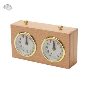 Pendule de jeu d'échecs artisanal