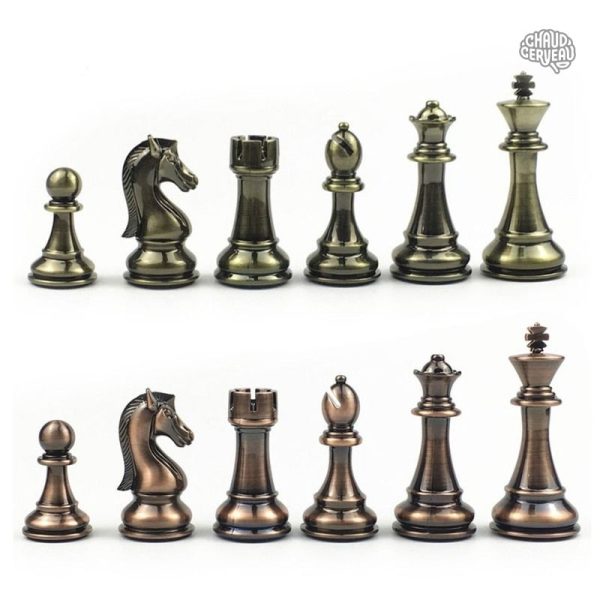 Pièces d'échec Staunton, jeu de société élégant