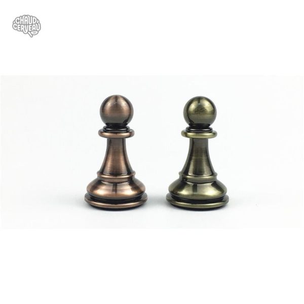 Pièces d'échec métalliques, design Staunton intemporel
