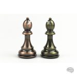 Jeu d'échecs avec pièces métalliques, modèle Staunton