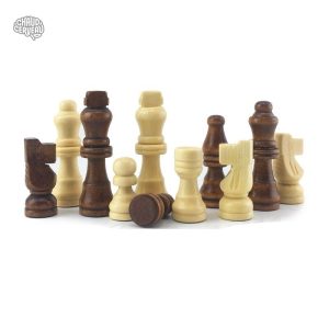 Pièces d'échecs en bois avec design classique Staunton