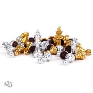 Pièces d'échecs magnétique Or et Argent
