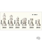 Échiquier magnétique avec pièces en or et en argent