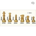 Pièces d'échecs haut de gamme, design or et argent