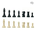 Ensemble de pièces d'échecs lestées Staunton