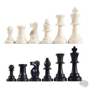 Pièces d'échecs Staunton en plastique