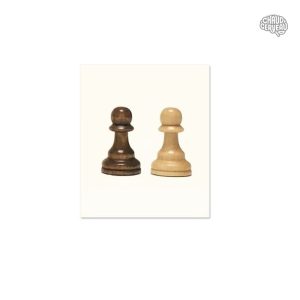 Pions d'échecs en bois taille 8, design élégant et classique