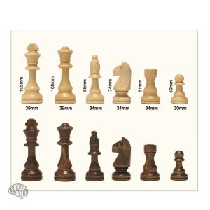 Jeu d'échecs en bois, pions taille 8, idéal pour les passionnés