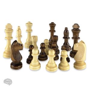 Paire de pions d'échecs en bois, qualité artisanale, jeu stratégique