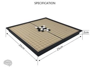 Jeu de Go compact avec surface magnétique pour voyages