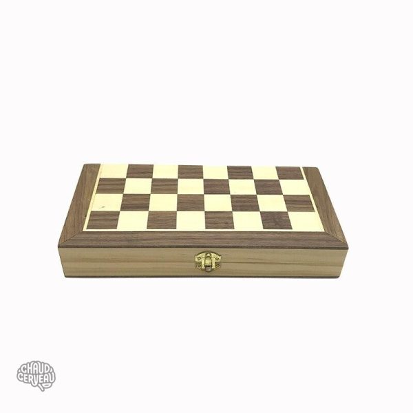 Échecs en bois magnétique, parfait pour les enfants et adultes