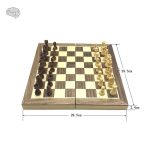 Jeu d'échecs portable en bois, pratique pour tous les niveaux