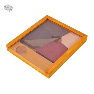 Jeu de réflexion en bois, format rond, pour toute la famille