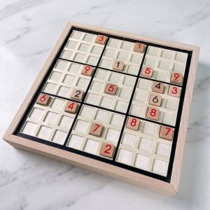 Sudoku en bois, jeu de casse-tête classique