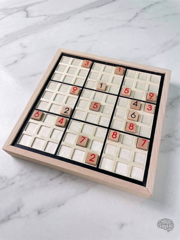 Sudoku en bois, jeu de casse-tête classique