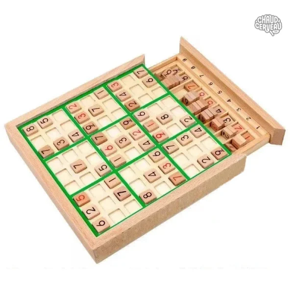 Jeu en bois, casse-tête Sudoku pour les passionnés