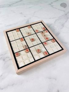 Sudoku en bois, pour développer la logique