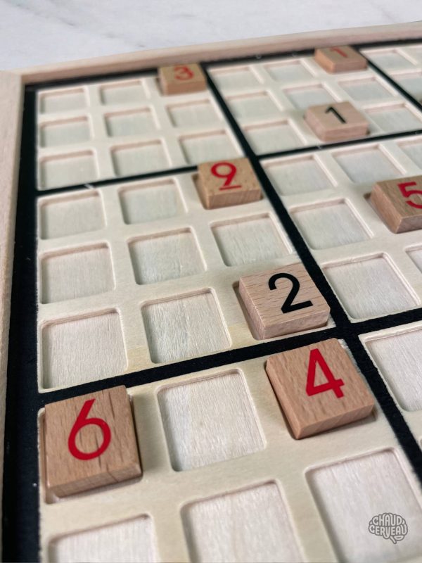 Jeu de réflexion en bois, Sudoku à résoudre