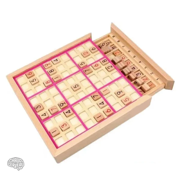 Casse-tête en bois, Sudoku pour entraînement mental