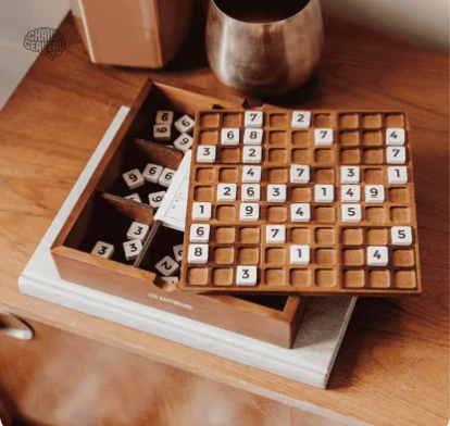 Sudoku en bois premium - coffret design
