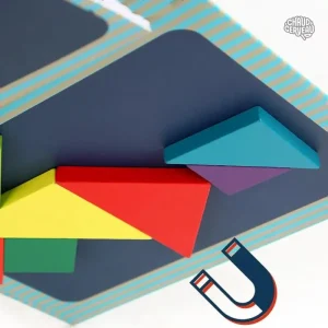 Tangram magnétique : jeu stimulant pour petits et grands