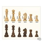Pions de jeu d'échecs : tours en bois, design élégant