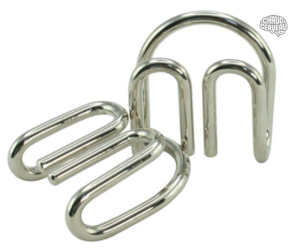 Casse-tête en métal Twin Tangle, défi de réflexion ludique