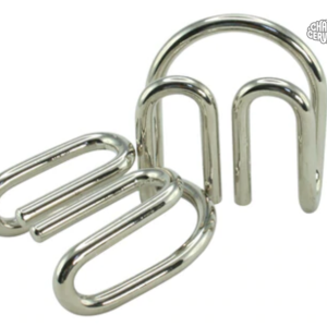 Casse-tête en métal Twin Tangle, défi de réflexion ludique