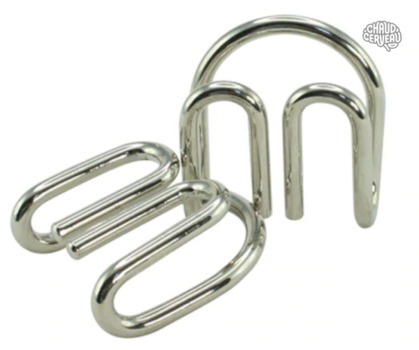 Casse-tête en métal Twin Tangle, défi de réflexion ludique